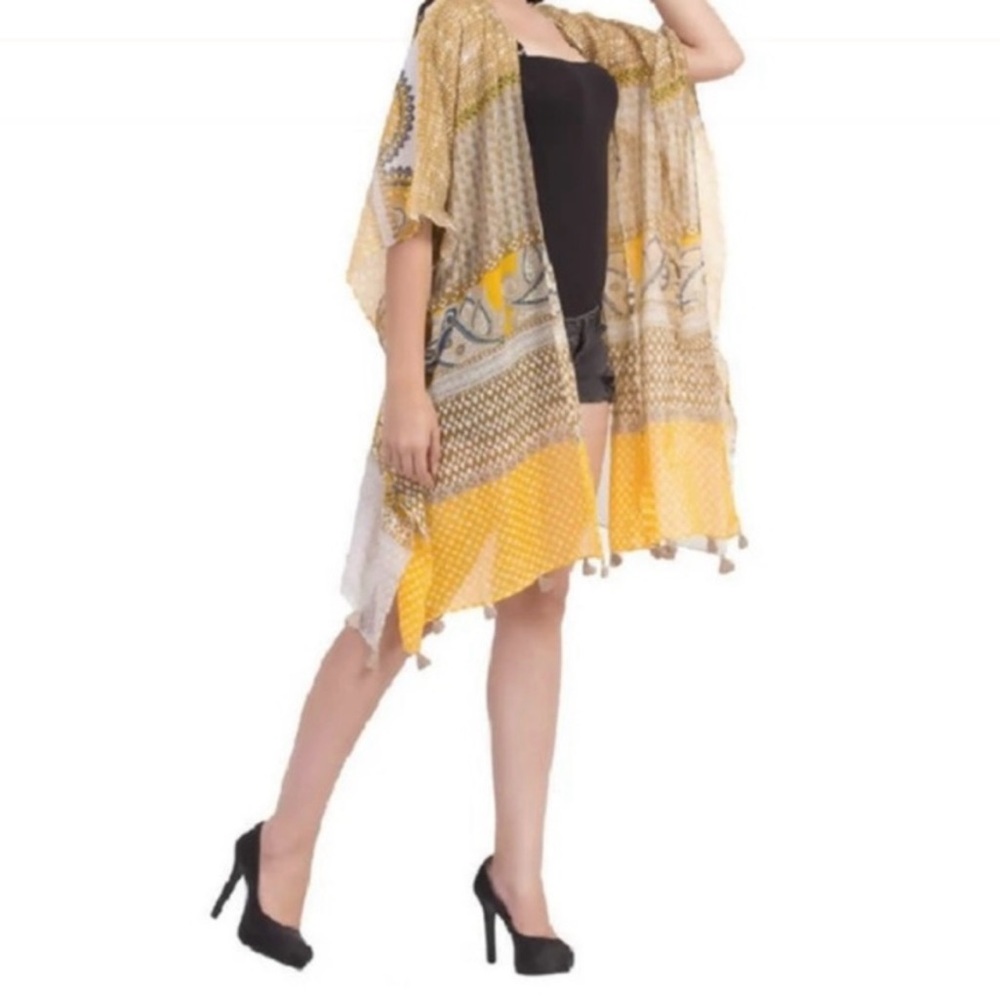 NWOT Raj Yellow‎ Kimono - Picture 2 of 5